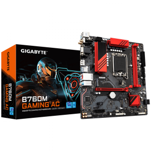 MAINBOARD GIGABYTE B760M GAMING AC DDR5 (WIFI+BLUETOOTH)