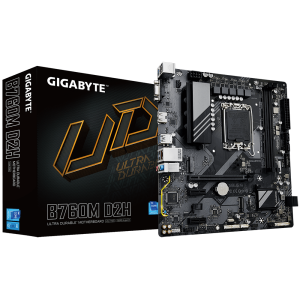 MAINBOARD GIGABYTE B760M D2H DRR5 (INTEL B760/ LGA 1700/ M-ATX/ 2 KHE RAM/ DDR5 LAN)