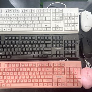 COMBO PHÍM CHUỘT GIẢ CƠ TOMATO S100 RGB ĐEN- TRẮNG - HỒNG